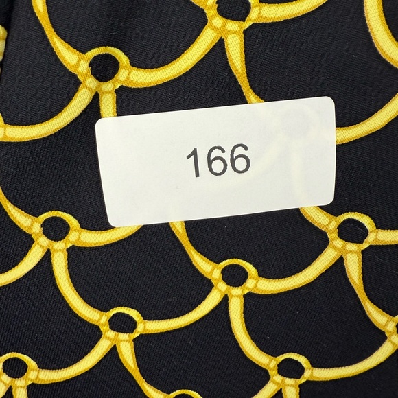 J McLaughlin black and yellow faux wrap dress size large - Picture 8 of 8